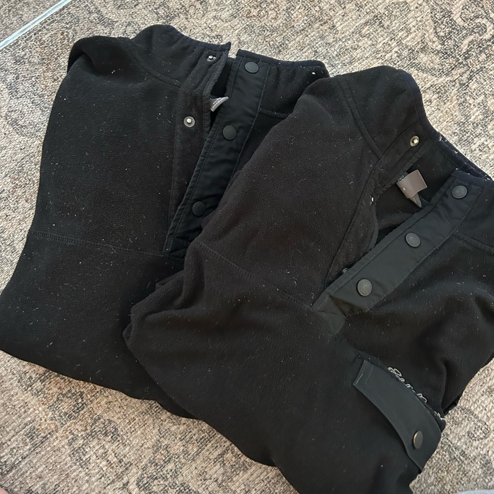 X2 Eddie Bauer Men's Black Zip Up Sweaters